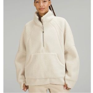NWT lululemon oversized scuba fleece funnel neck jacket